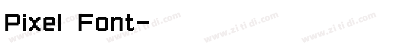 Pixel Font字体转换